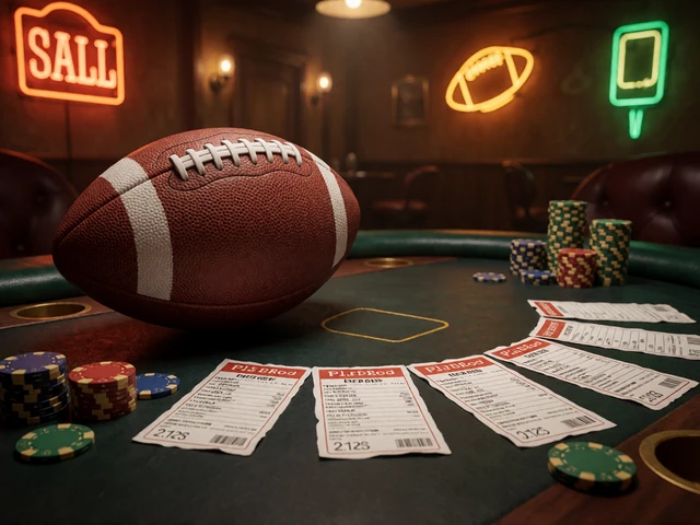 Fu&szlig;ball auf einem Pokertisch als Verbindung von Lizaro Casino und Sportwetten
